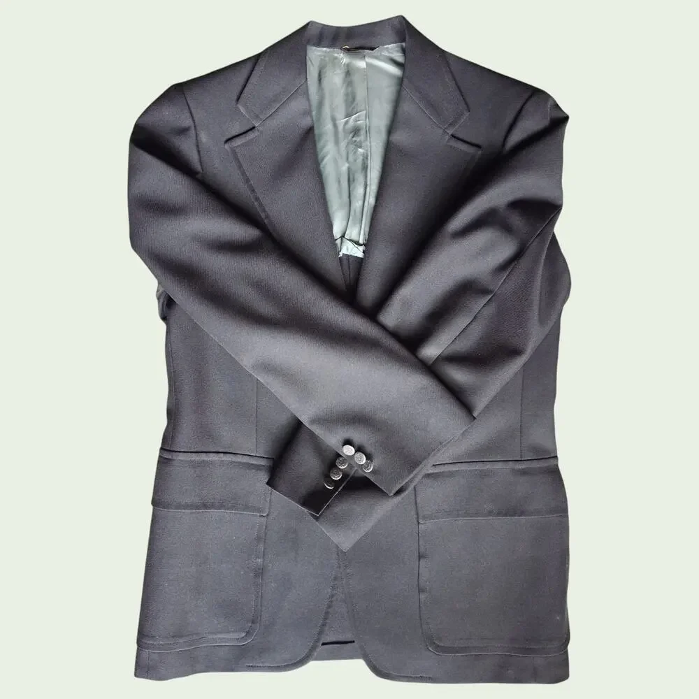 Fashion 400 Dillard's Black Sport Coat Blazer Men's 44R 2 Button Classic Jacket
